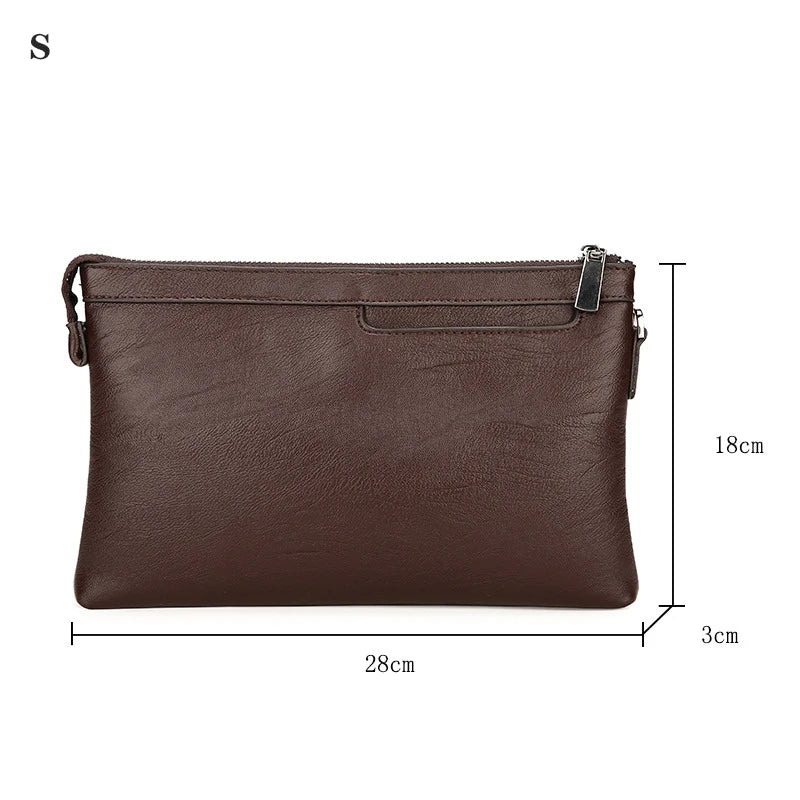 Classic leather clutch