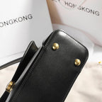 Soft leather shoulder handbag
