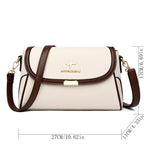 Versatile leather crossbody bag