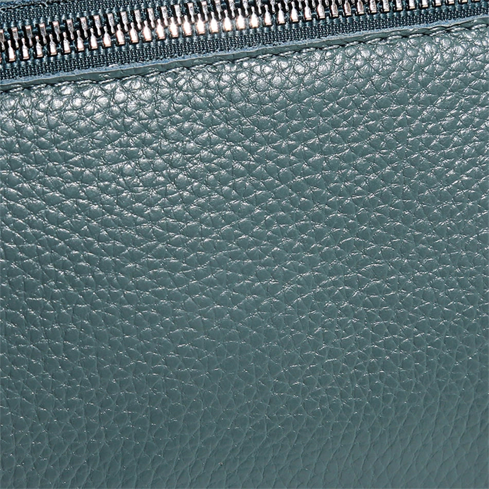 Lightweight leather sling bag