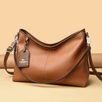 Leather handbag for work, shopping, or travel