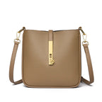 Functional leather crossbody bag