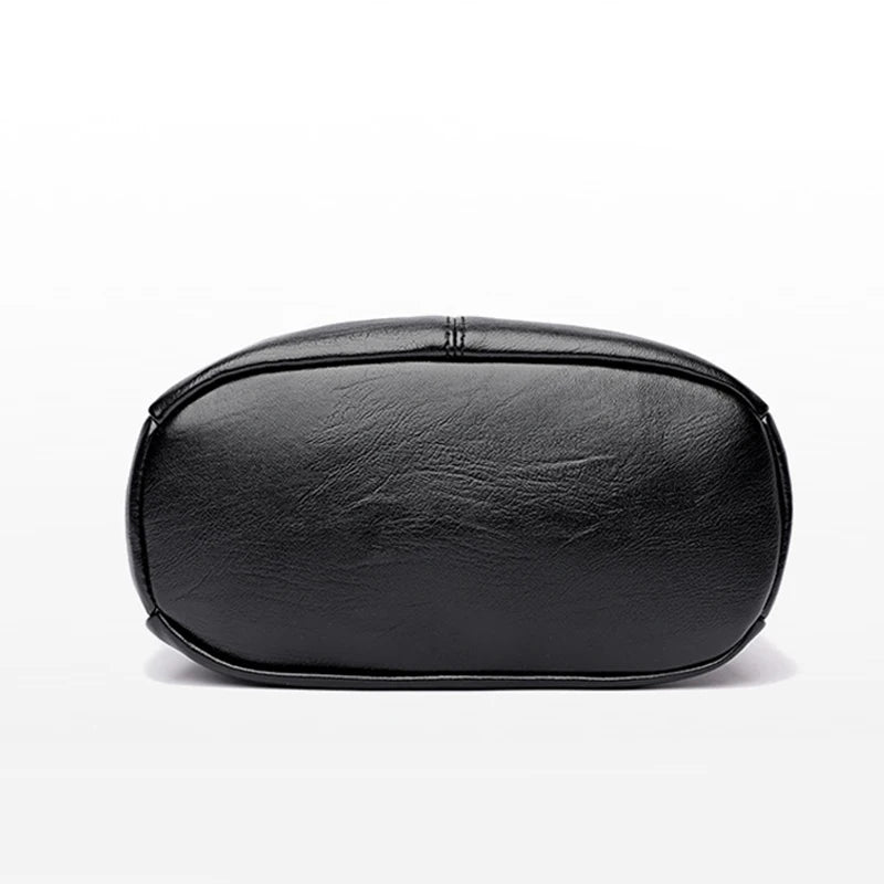 Square leather shoulder purse