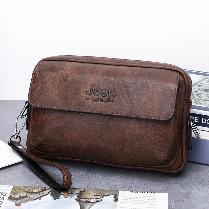 Vintage leather crossbody bag