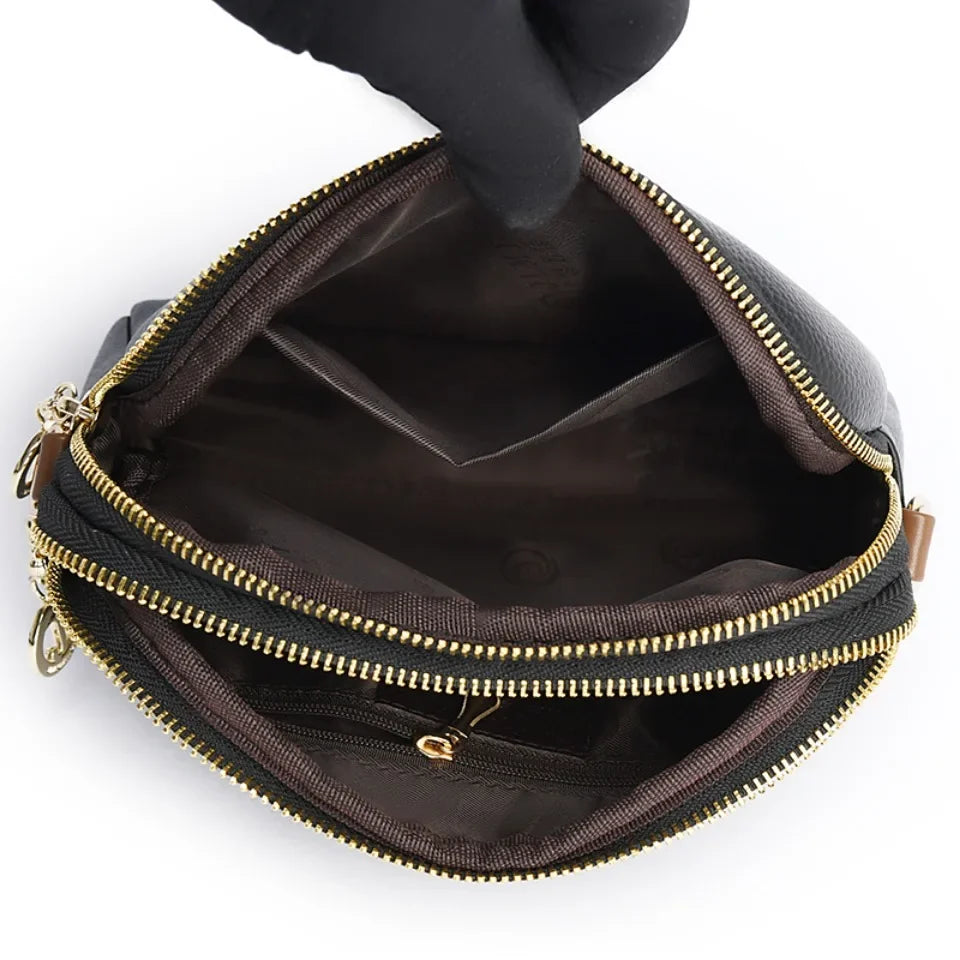 Everyday leather crossbody bag