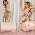 Large capacity travel leather duffle bag
