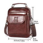 Classic leather crossbody bag