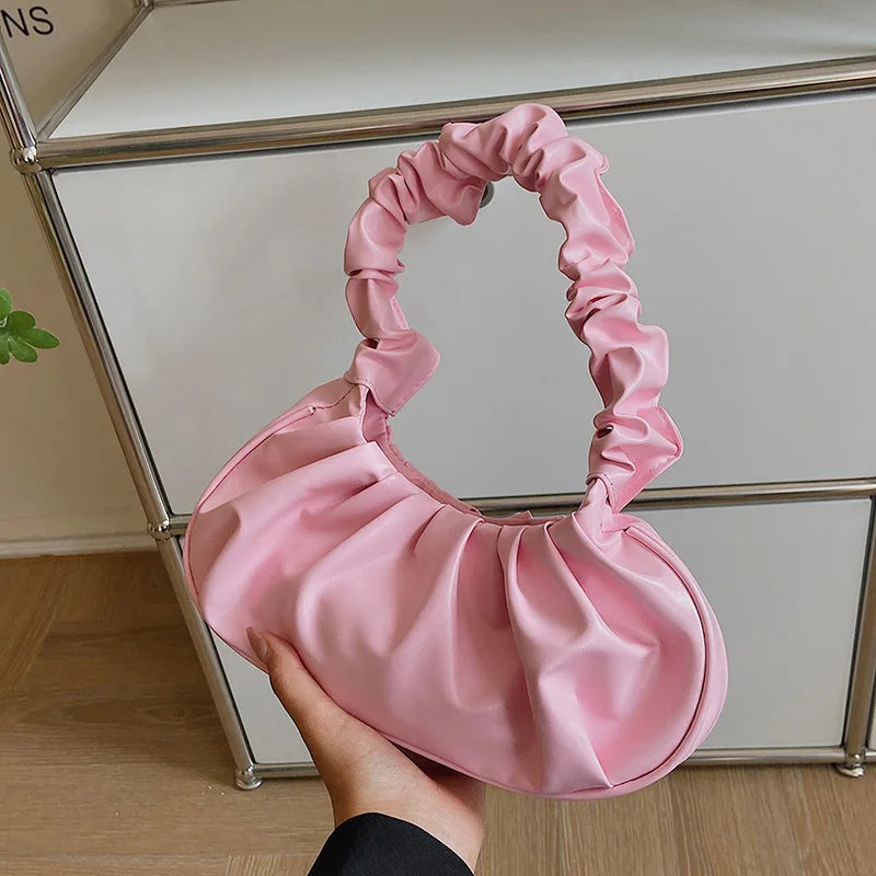 Quilted leather hobo bag