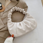Quilted leather hobo bag