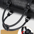 Unisex leather duffle bag