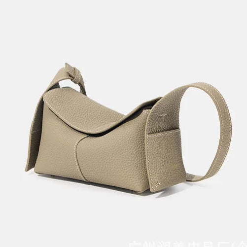 Trendy leather shoulder bag