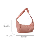 Casual nylon hobo bag