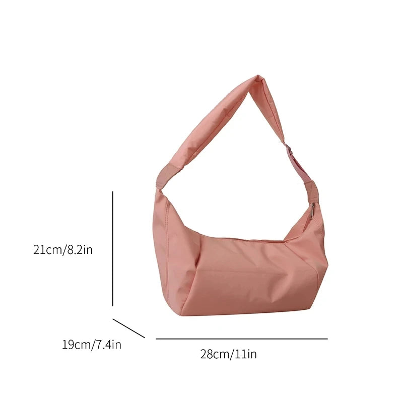 Casual nylon hobo bag