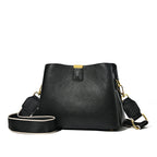 Soft leather handbag with zipper