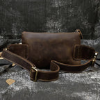 Modern leather bum bag