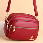 Retro leather shoulder purse