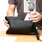 Classic leather clutch