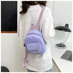 Mini corduroy backpack