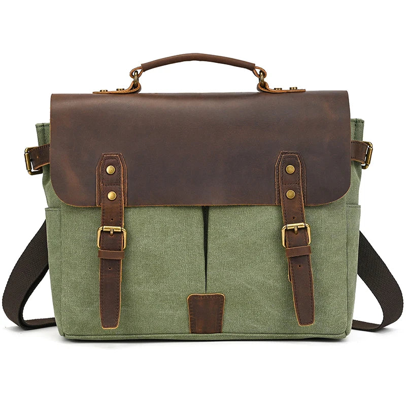 Leather office satchel