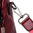 Soft leather backpack for women