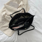 Trendy soft leather tote bag