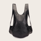 Anti-theft leather backpack