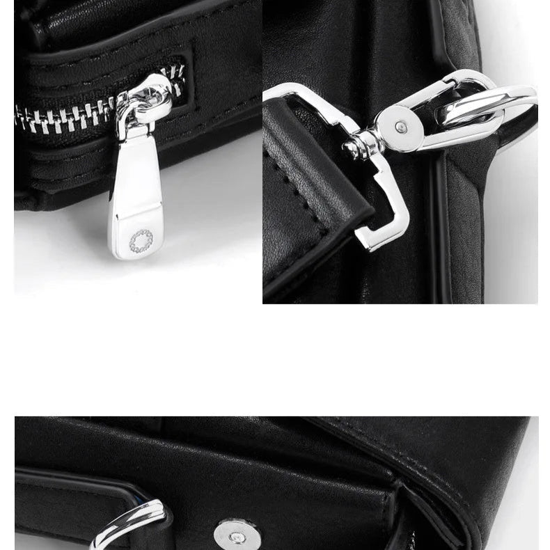 Minimalist leather briefcase for work