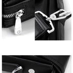 Minimalist leather briefcase for work