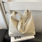 Oversized leather tote bag