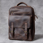 Leather hiking rucksack