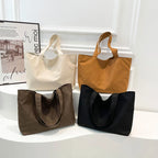 Elegant suede tote bag