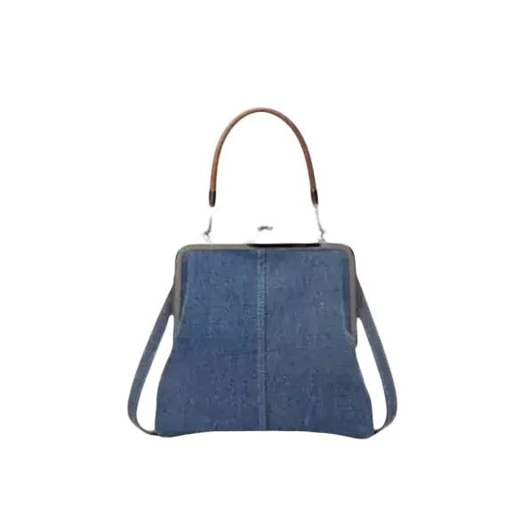 Denim  handbag for women with handles