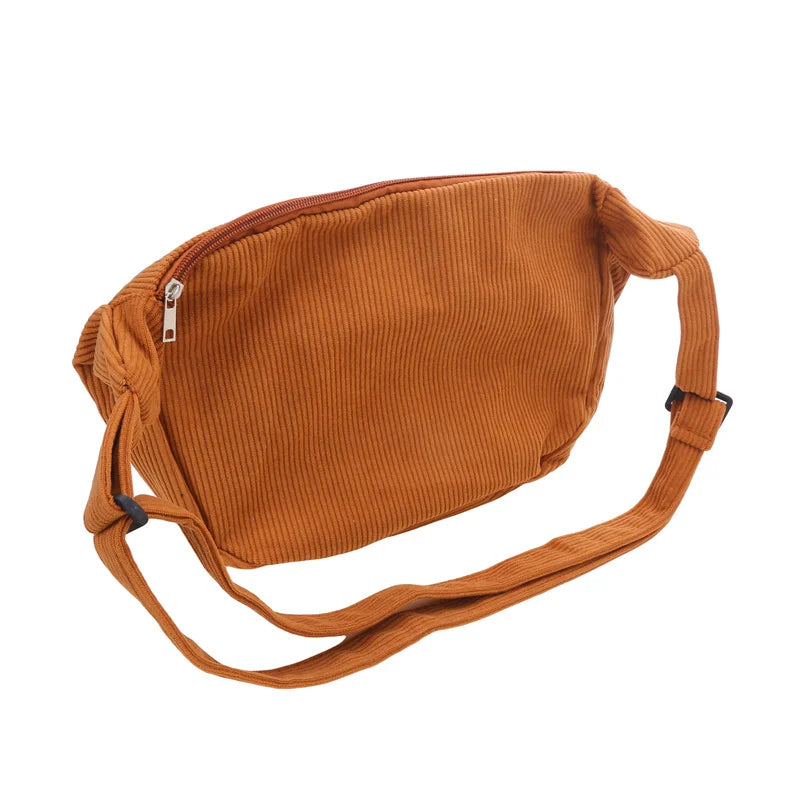 Corduroy handbag for casual wear