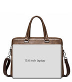 Classic leather briefcase for men