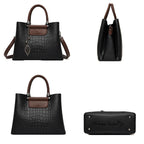 Vintage-inspired leather handbag