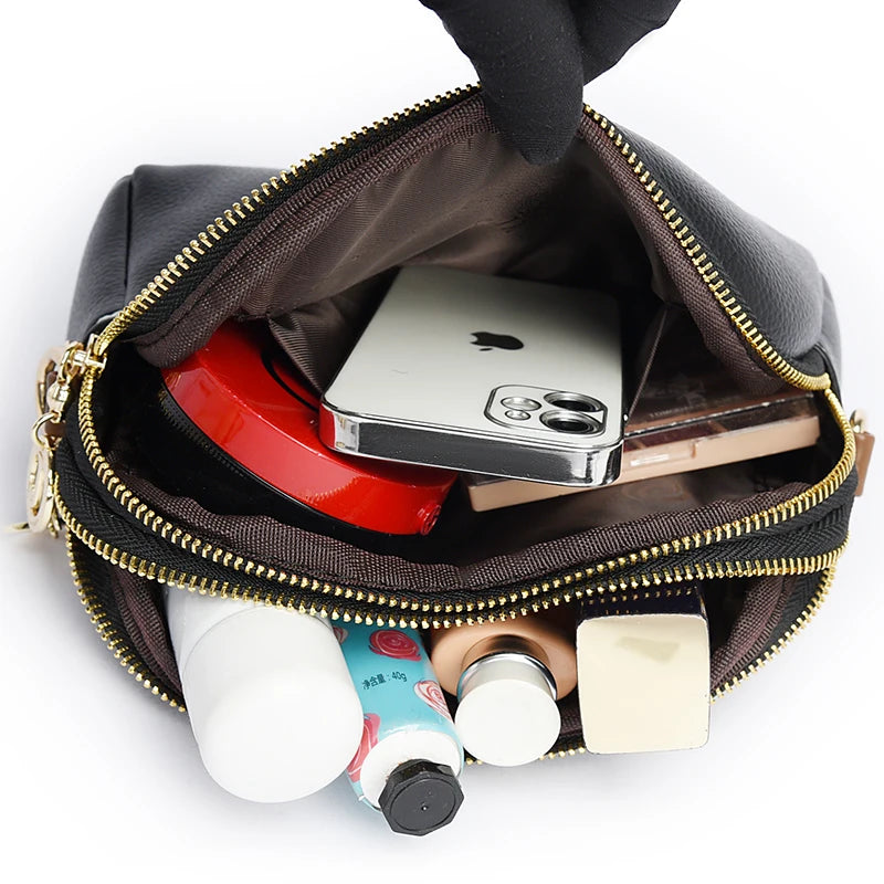 Everyday leather crossbody bag