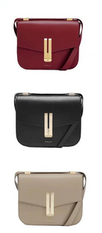 Small structured leather crossbody bag