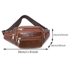 Large leather fanny pack