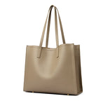 Casual leather tote bag for women