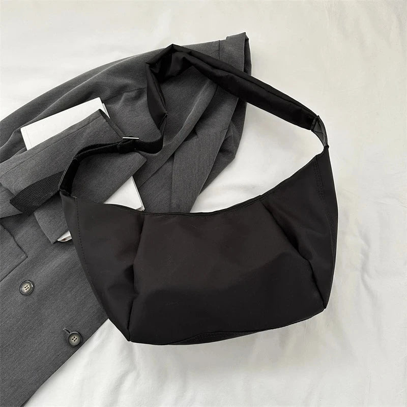 Casual nylon hobo bag