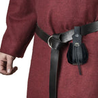 Medieval leather coin pouch