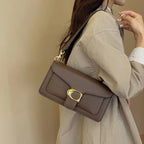 Designer inspired leather crossbody bag