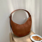 Hobo suede shoulder bag