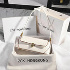 Soft leather shoulder handbag