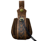 Medieval leather coin pouch