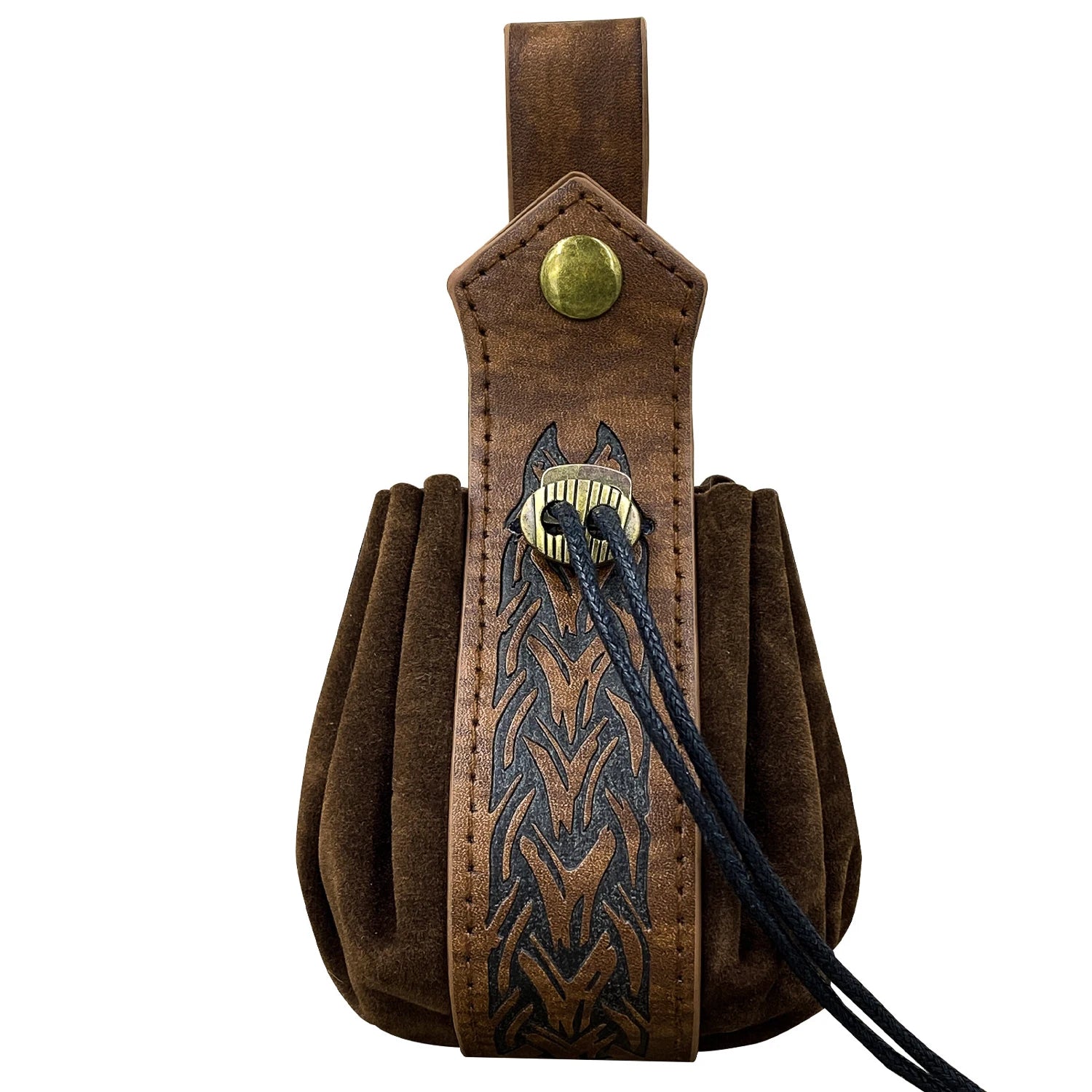 Medieval leather coin pouch