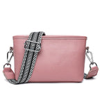 Sleek leather shoulder handbag