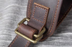 Leather hiking rucksack