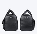 Urban leather holdall with top handles