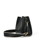 Soft leather handbag with zipper